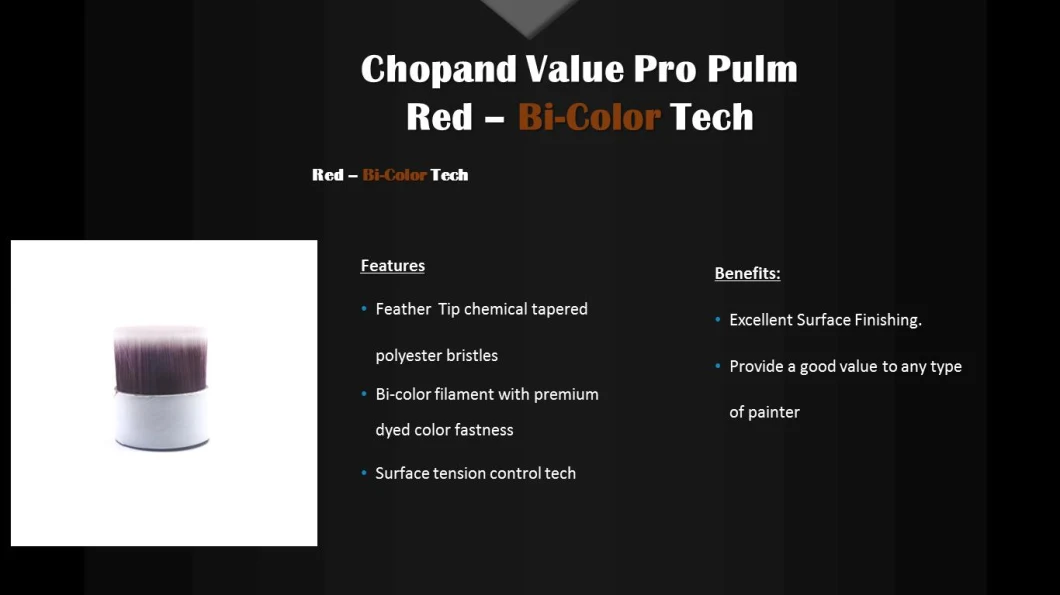 Chopand PBT 100% Tapered Synthetic Filaments for Brush