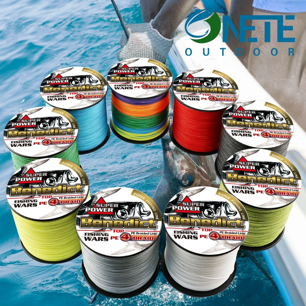 Big Game Fishing Tackle 4 Strands 300m Pack 0.1-0.55mm 6--100 Lbs PE Braided Fishing Line